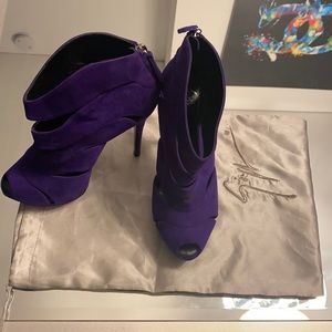 Authentic suede high heels